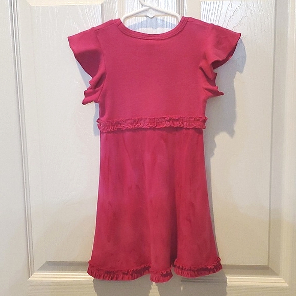 Mignone Pink Floral Design Top & Tie Dye Bottom Dress Toddler Girls Size 2T - Picture 3 of 10